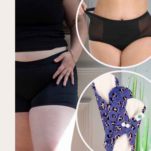 Endometriosis Survival Kit Pants & Pads Cheeky Pants UK